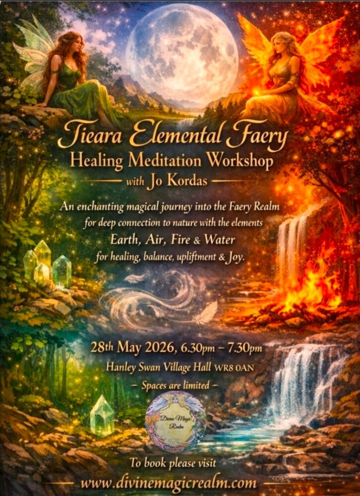 Tieara Elemental Faery Healing Meditation Workshop 22nd June 2026