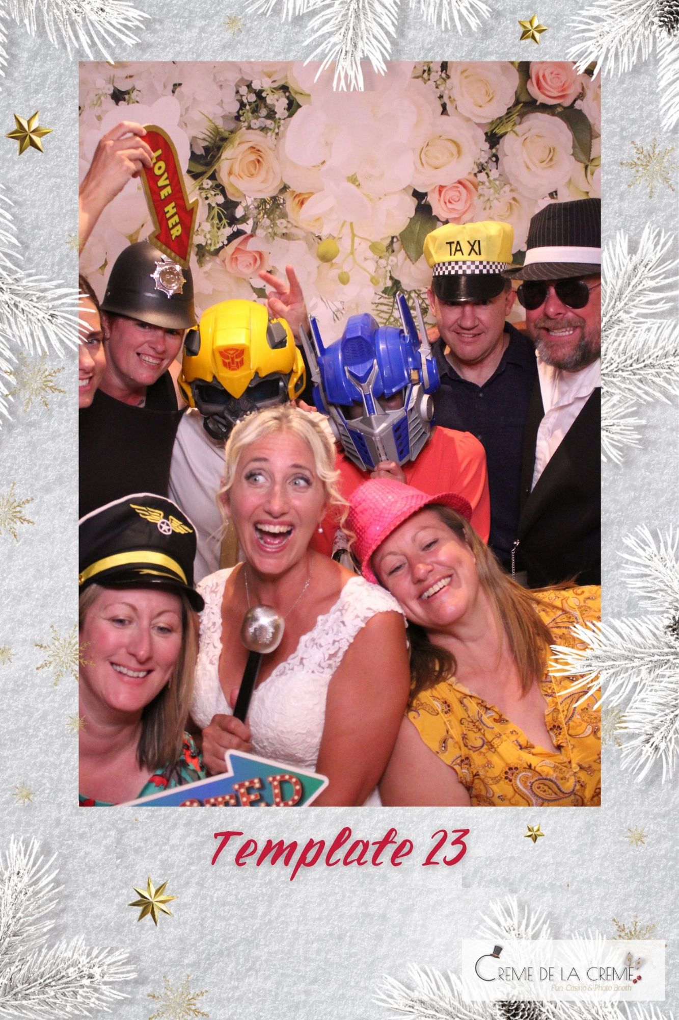 Christmas party template photobooth