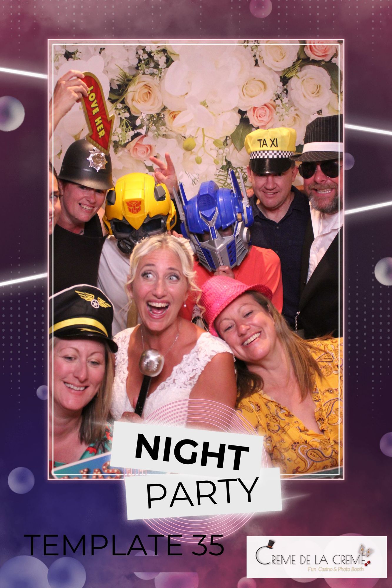 Party Night photobooth template