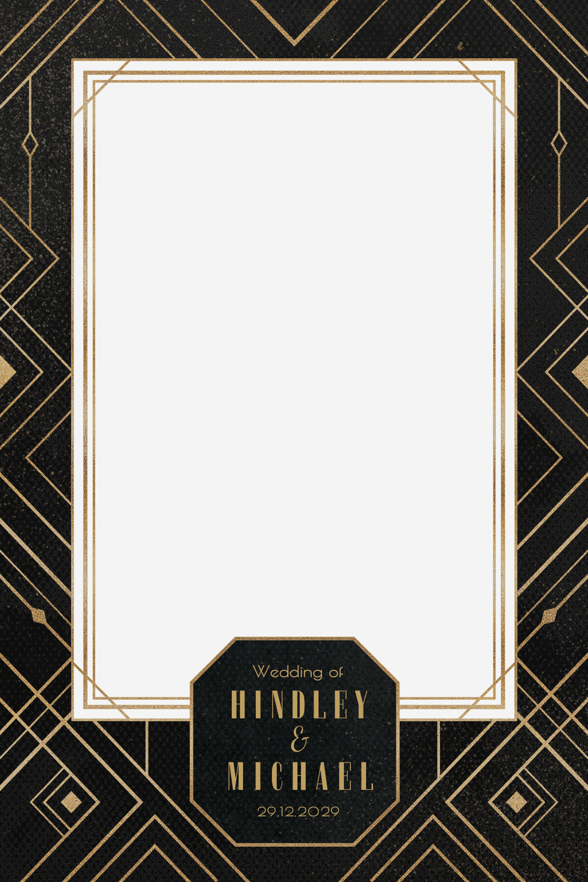 W1 Art Deco Wedding Photo Booth