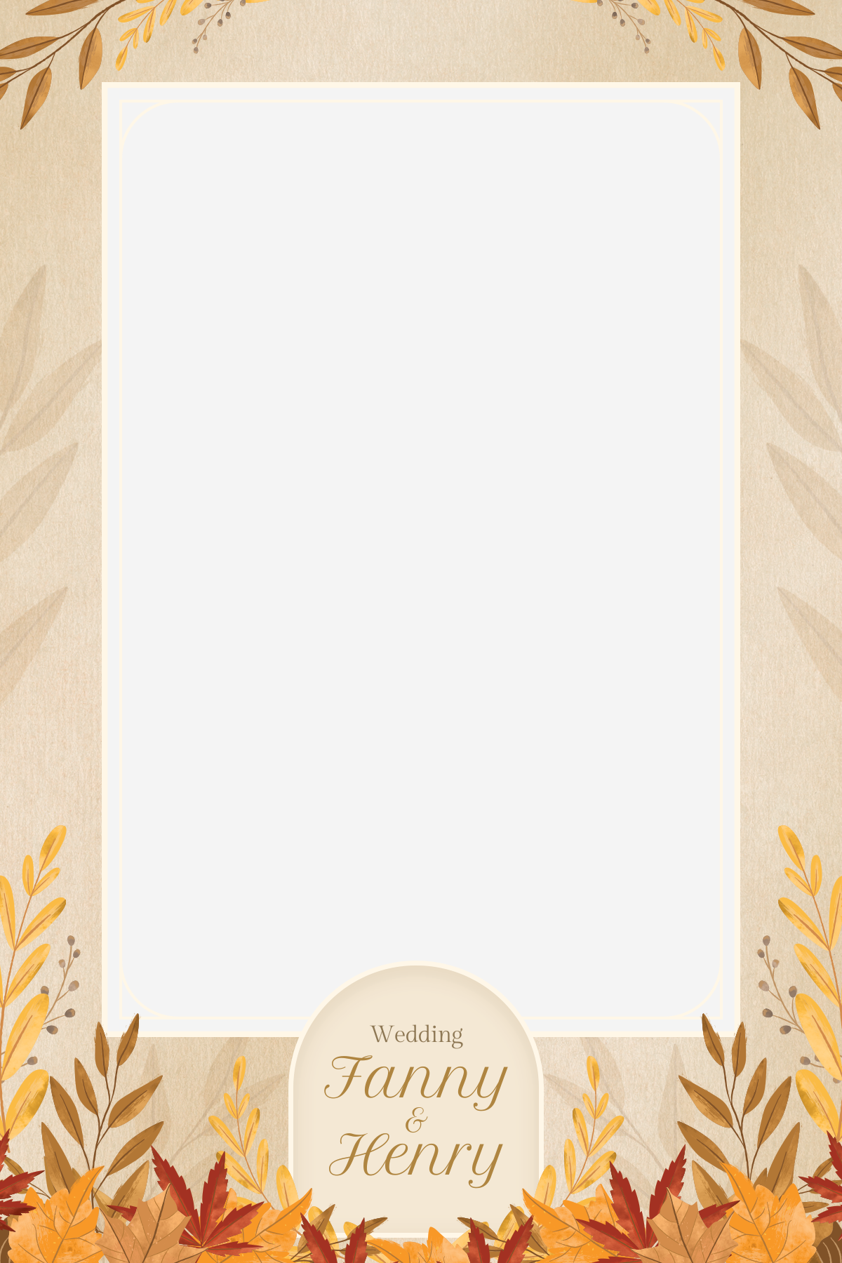 W2 Autumn Fall Wedding Photo Booth