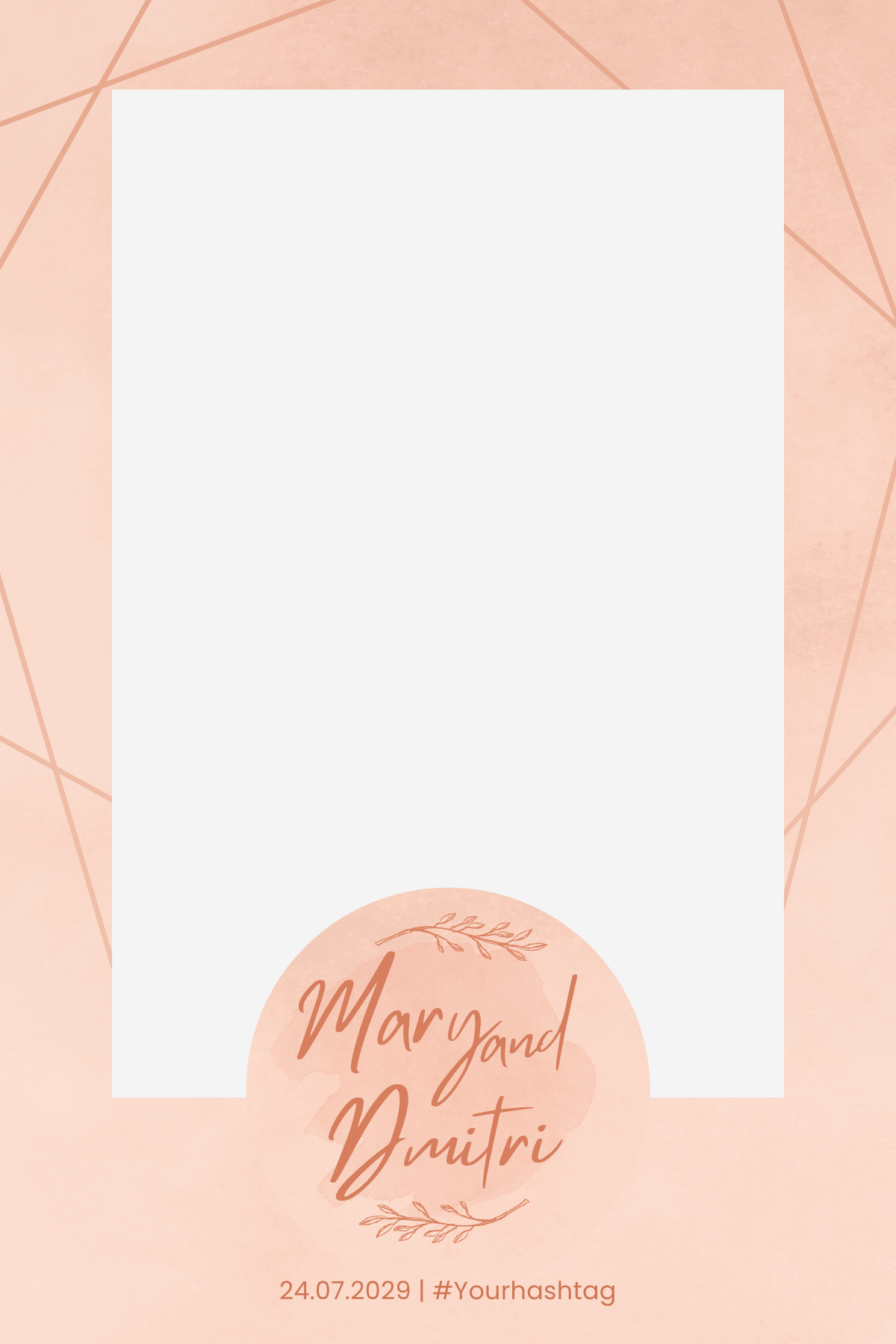 W17 Just Peachy Wedding Photo Booth