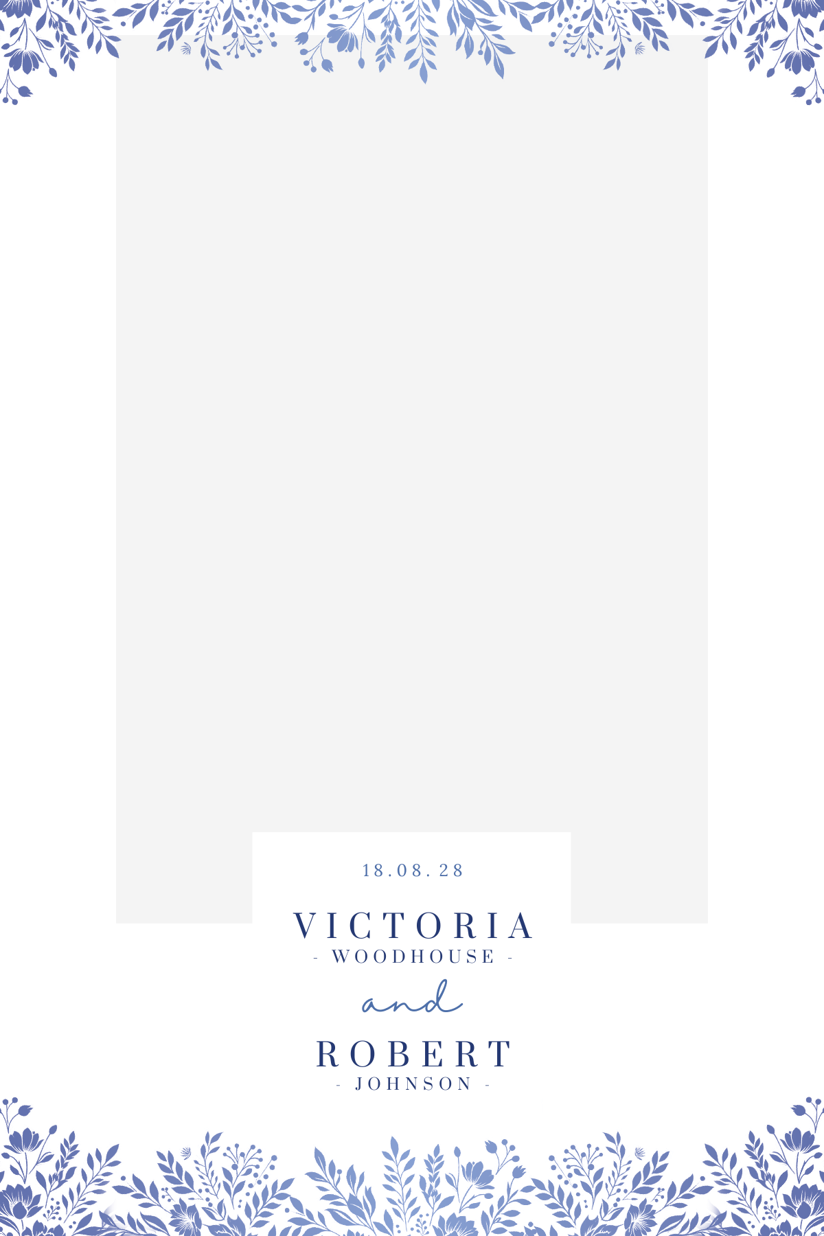 W15 Minimal Blue Flowers