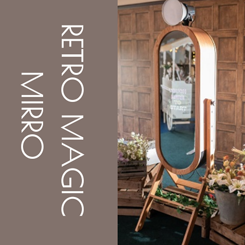 retro magic mirror photobooth vintage hire devon