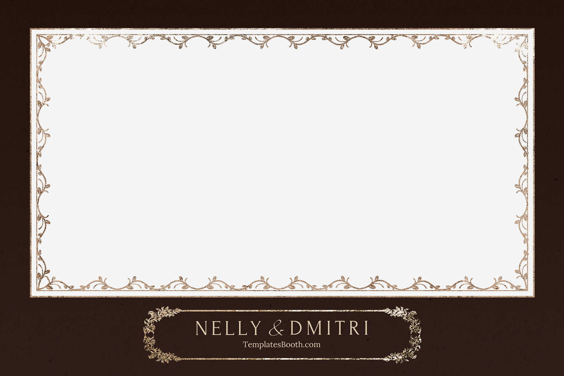 A18 Moody Fall Wedding Photo Booth Template