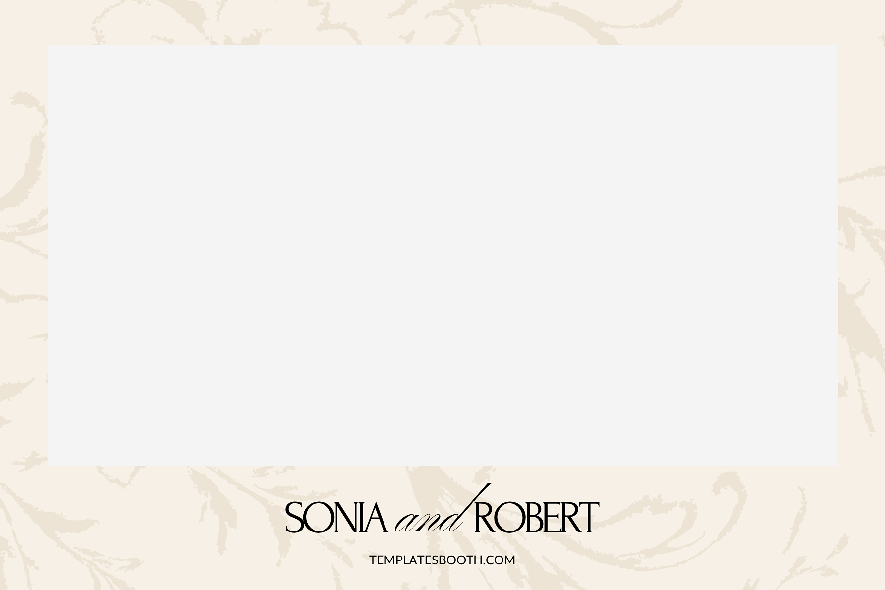 A11 Cream & Black Minimalist Photo Booth Template
