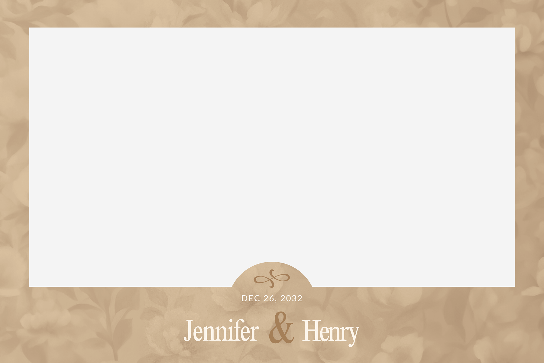 A9 Sandstone Wedding Photo Booth Template