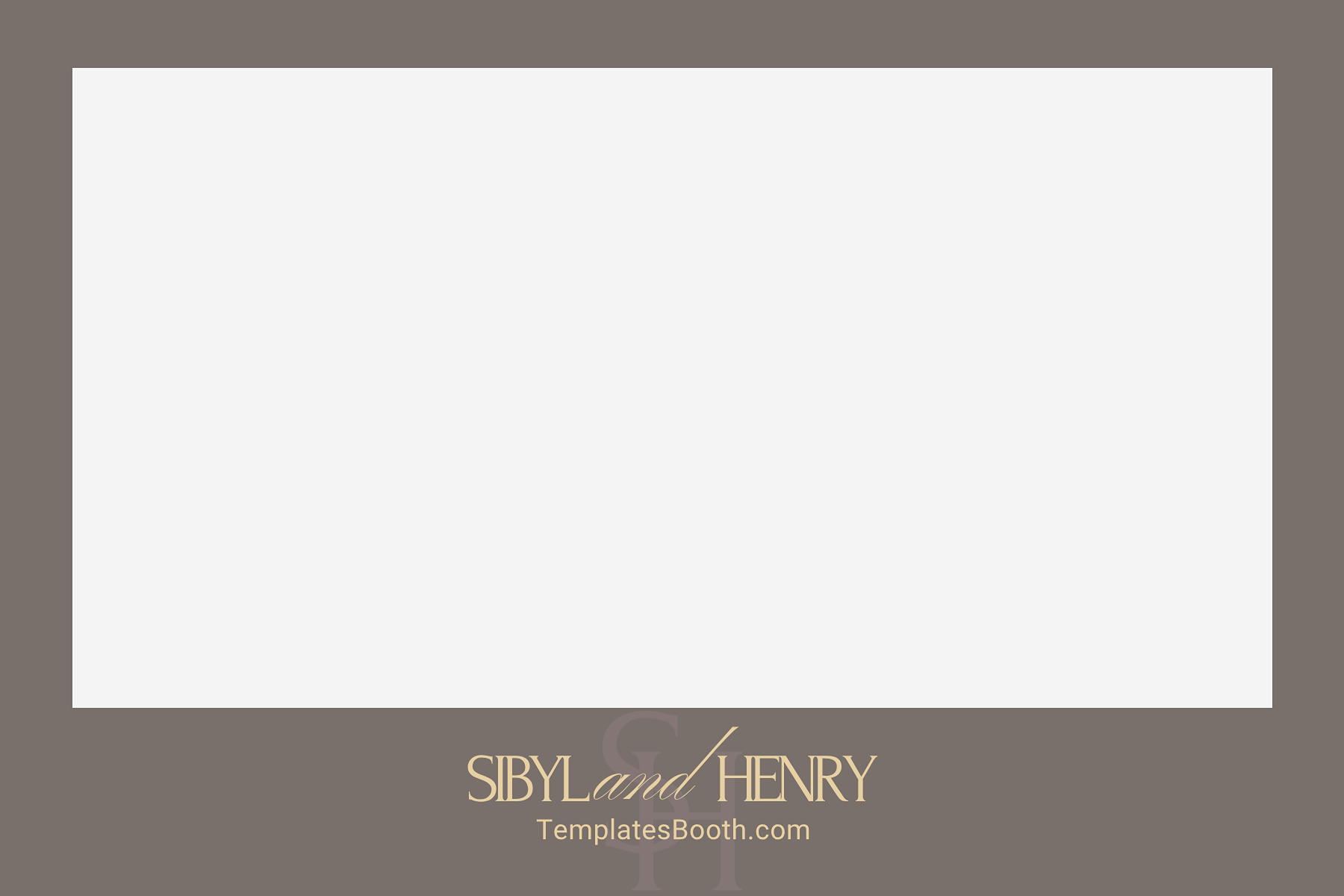 A8 Minimal Stone Photo Booth Template