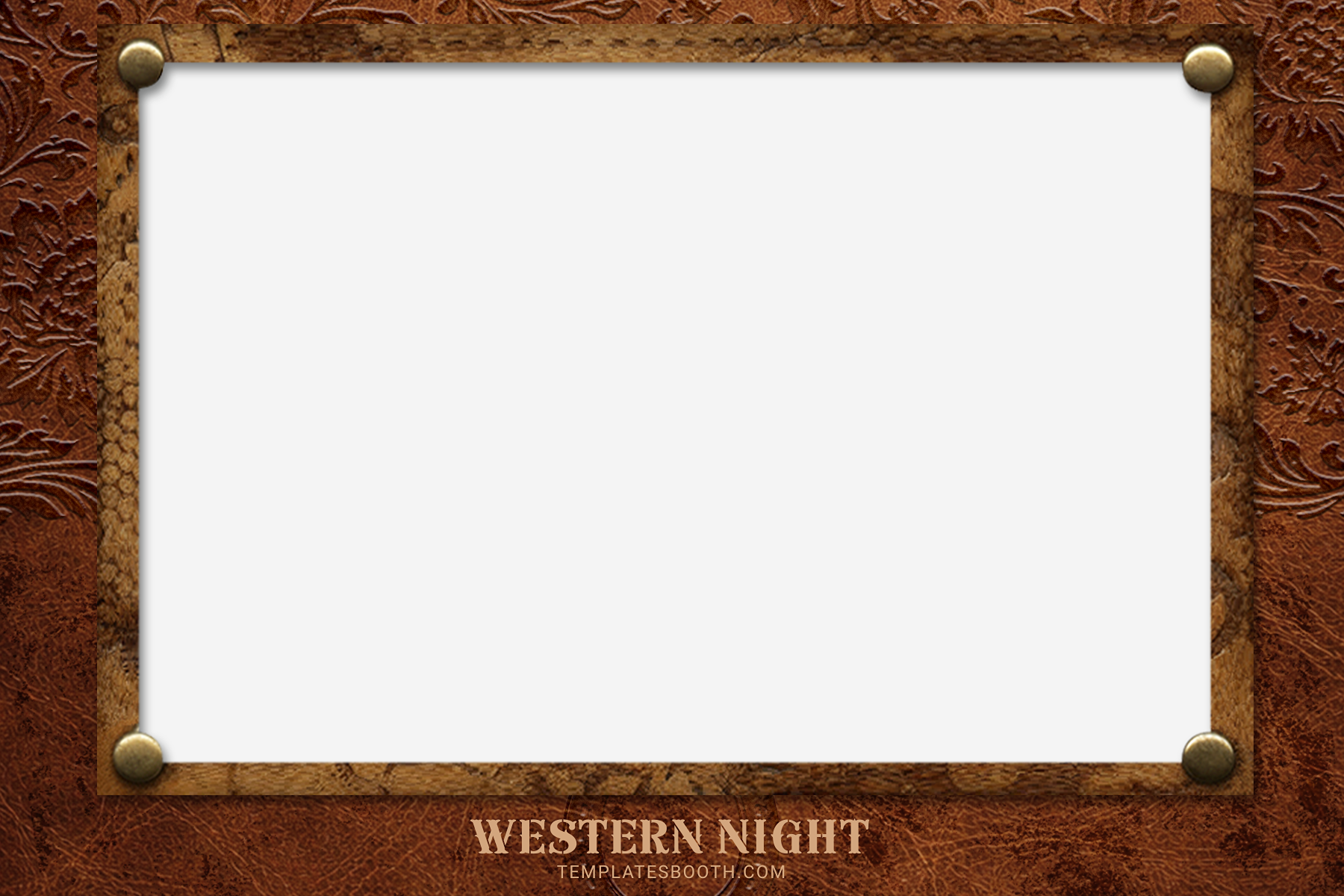 A7 Country and Western Photo Booth Template