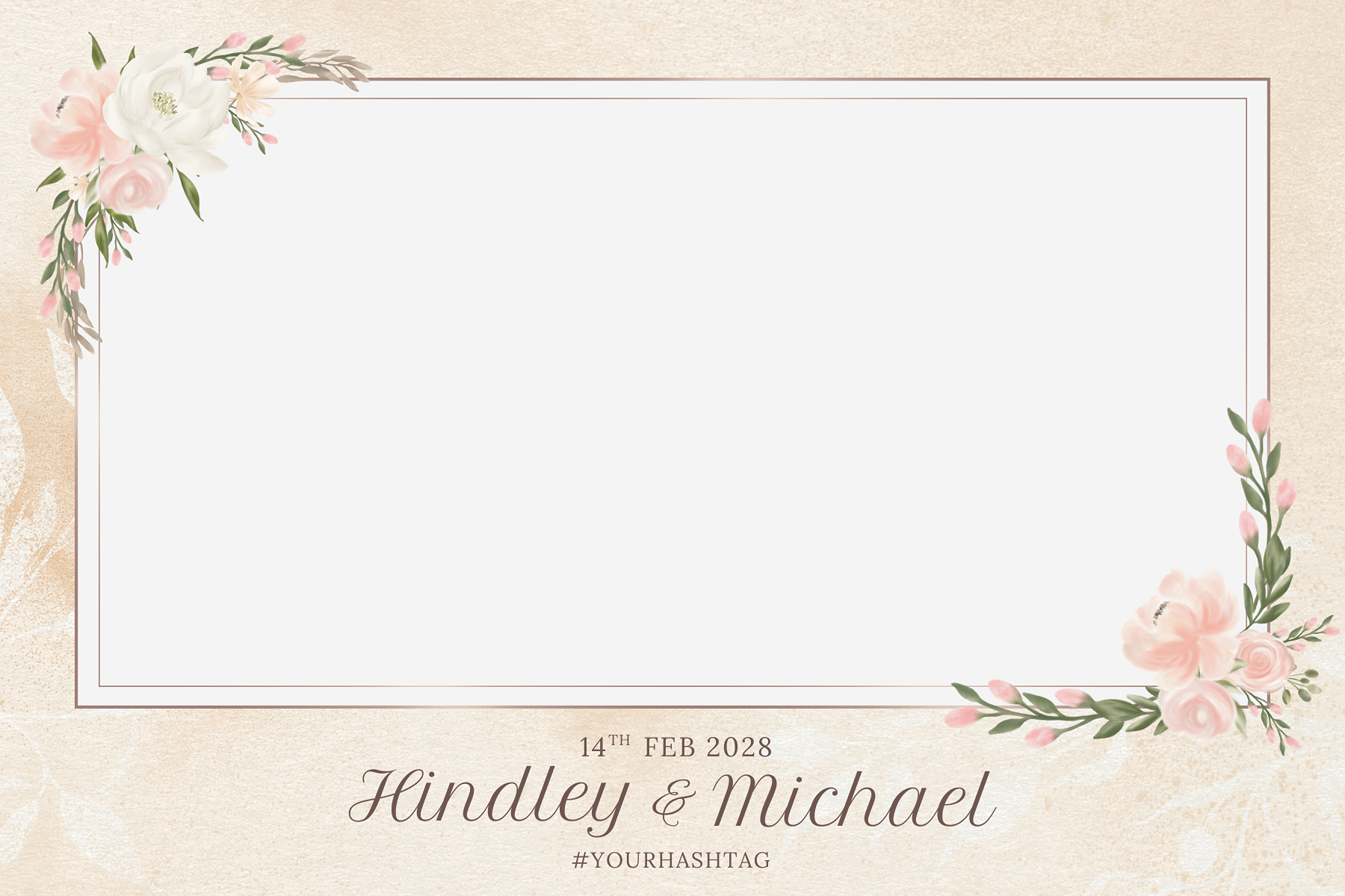 A2 Rustic Elegance Photo Booth Template