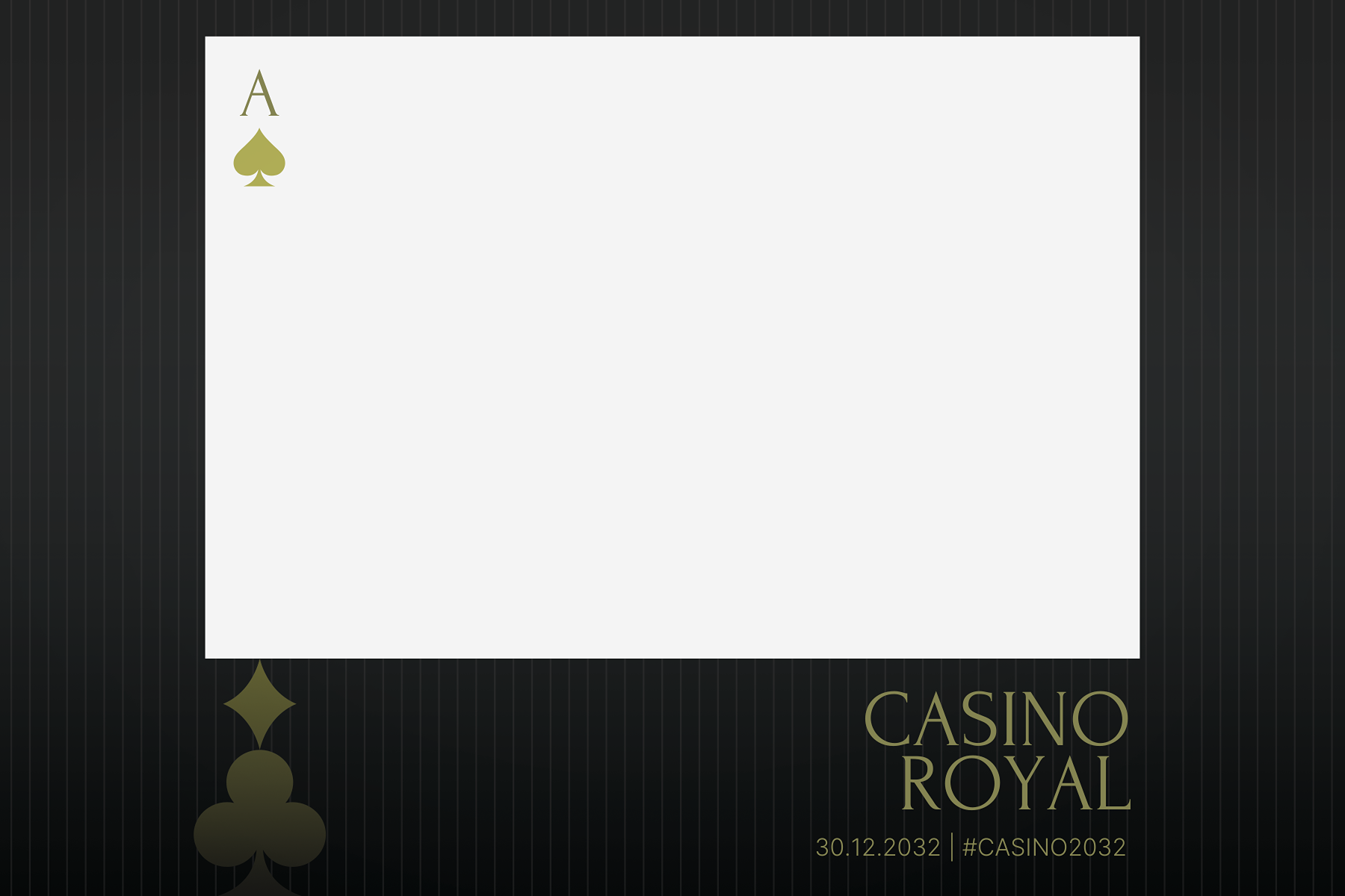 A1 Casino Photo Booth Template