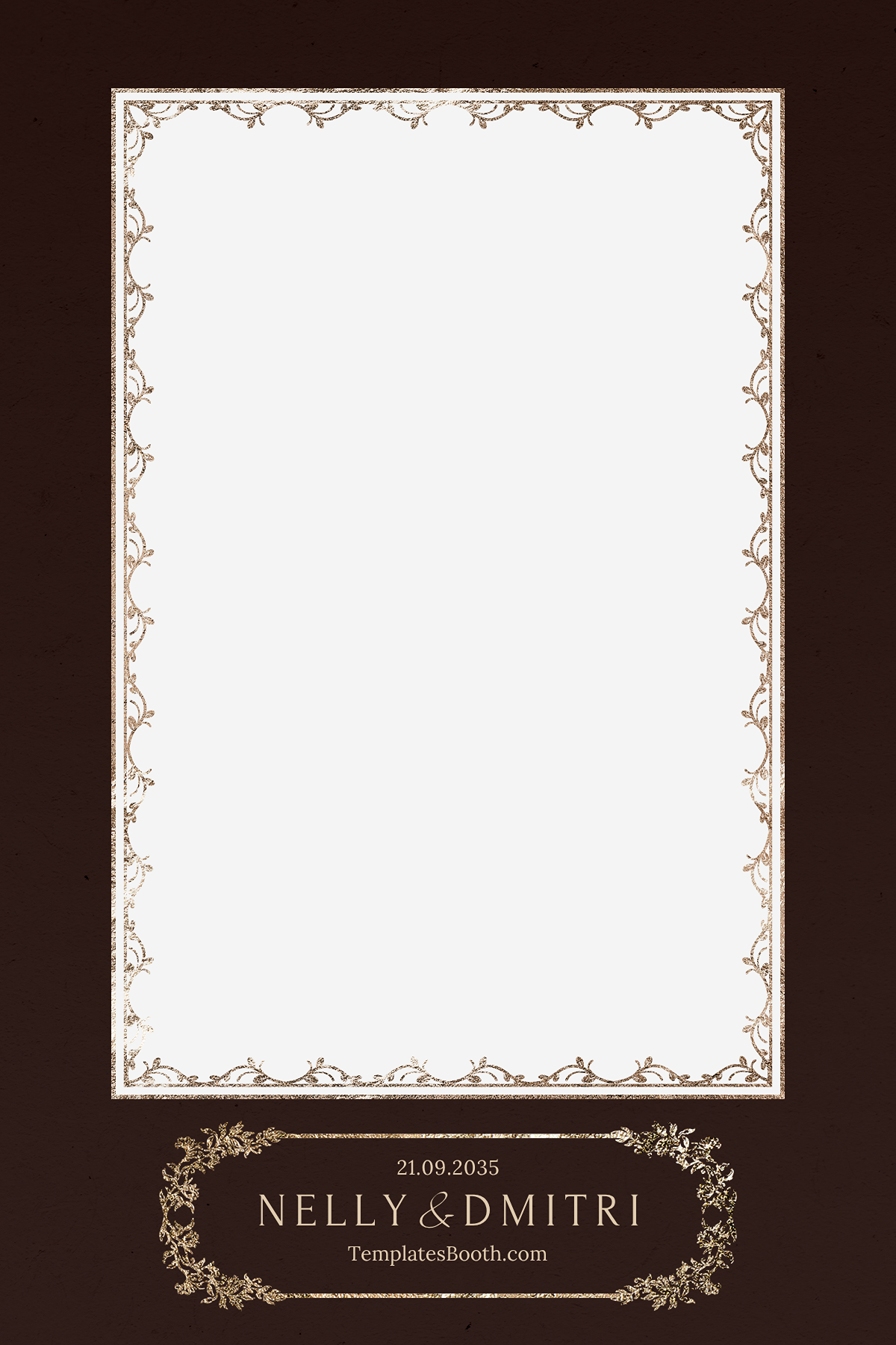 B6 Moody Fall Wedding Photo Booth Template