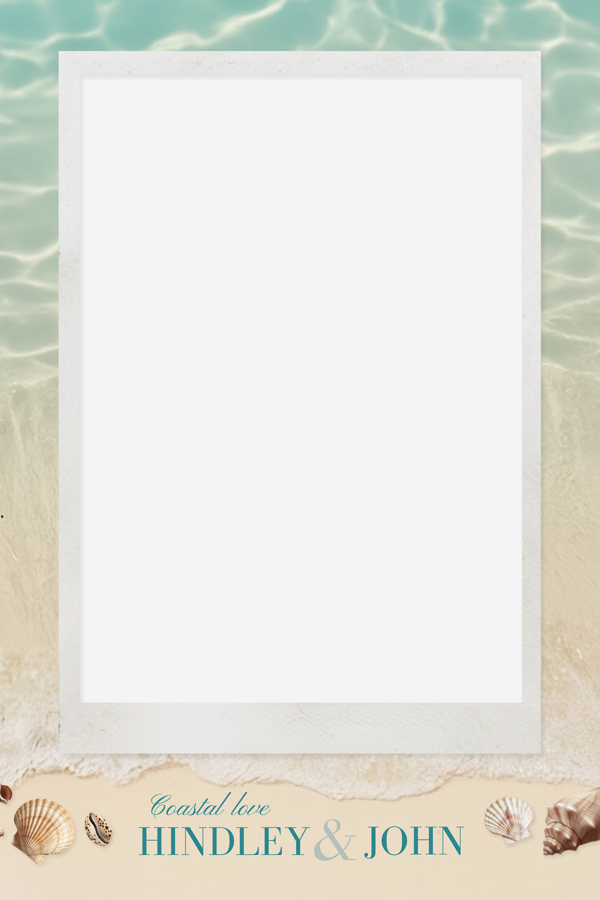 B11 Minimal Beach Ocean Photo Booth Template