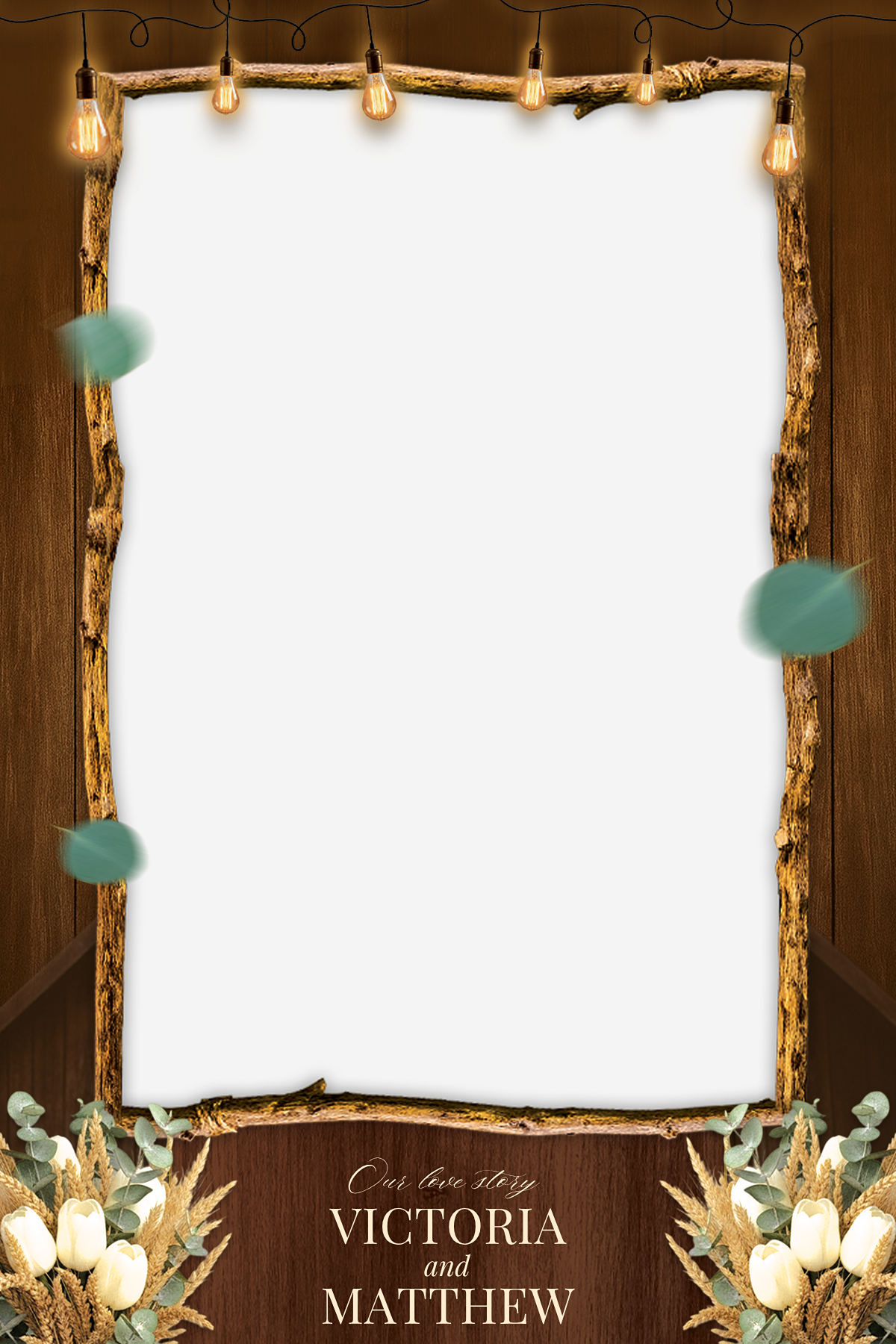B12 Rustic Wedding Photo Booth Template