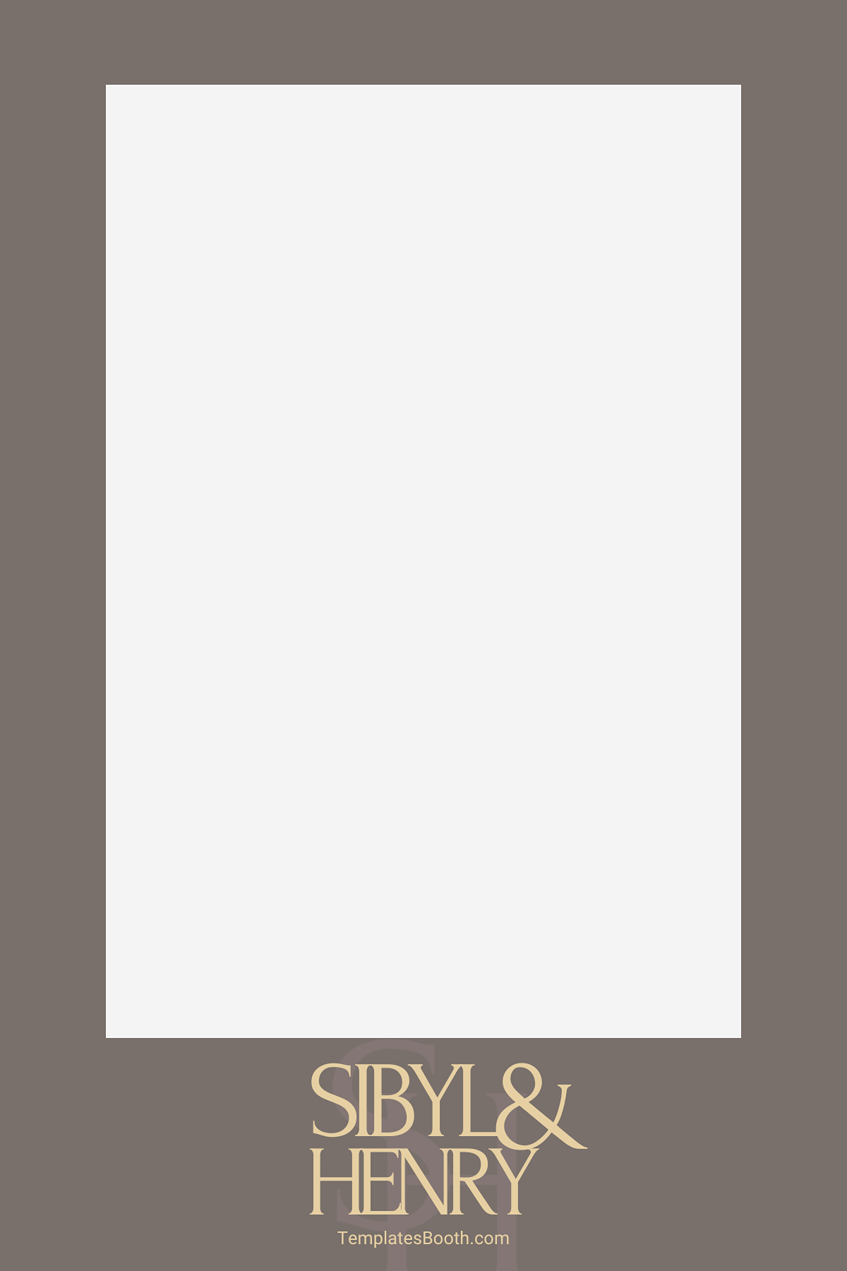 B17 Minimal Stone Photo Booth Template