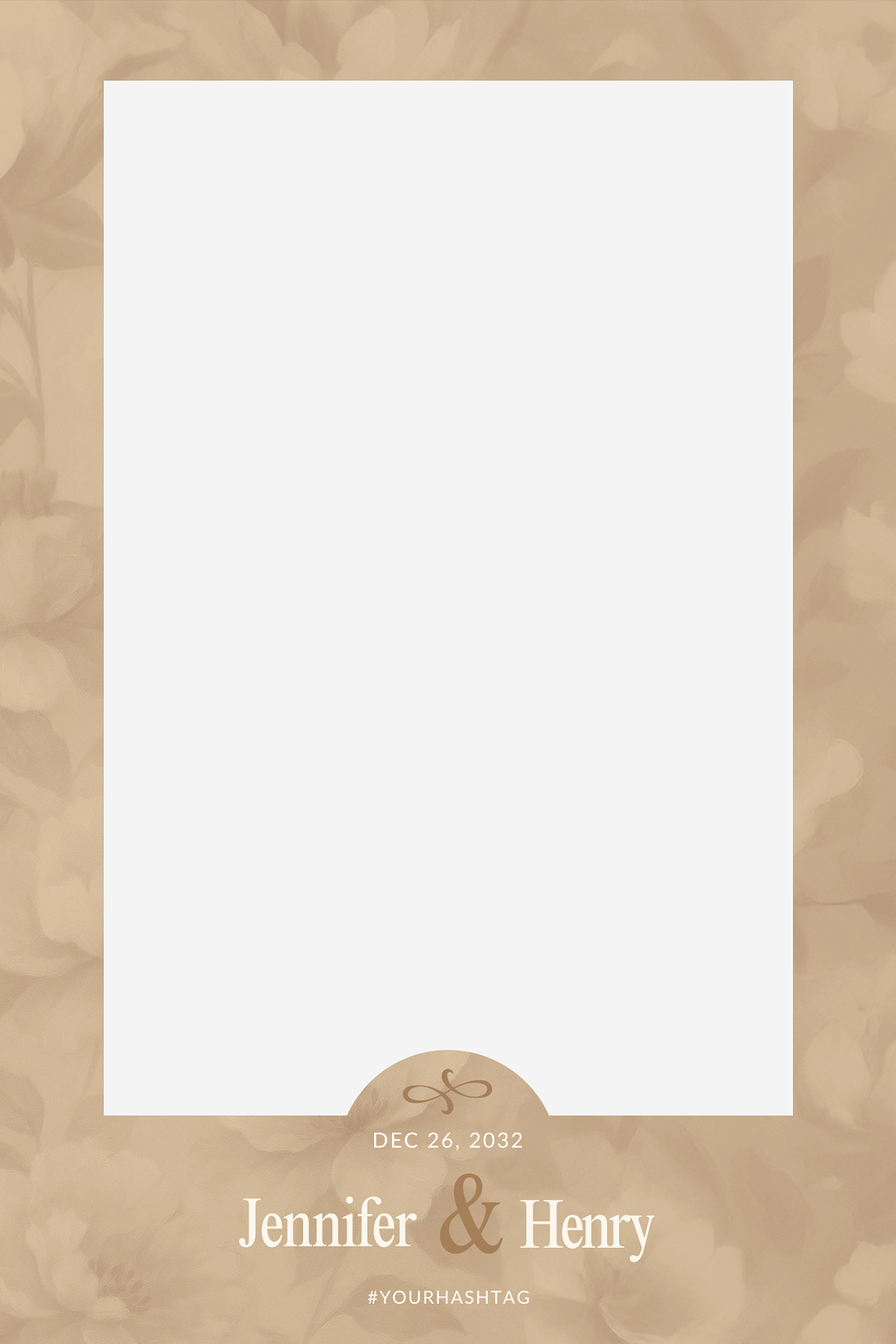 B19 Sandstone Wedding Photo Booth Template