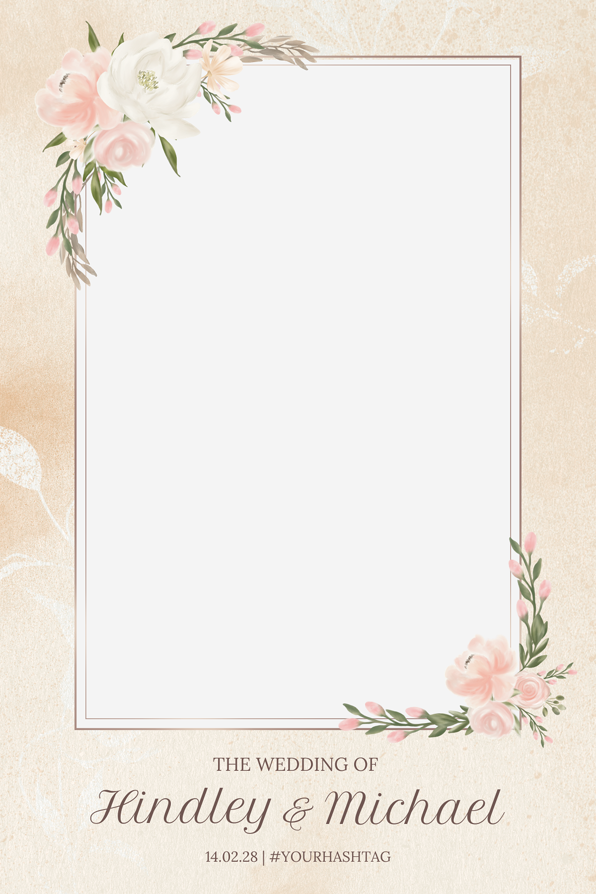 B23 Rustic Elegance Photo Booth Template