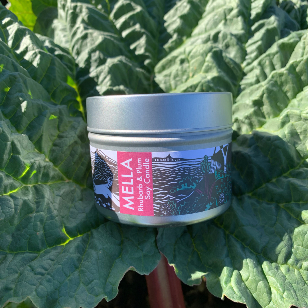 Rhubarb and Plum Travel Candle