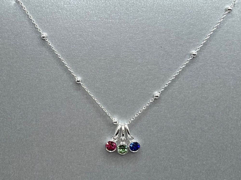 Family Birthstone Necklace