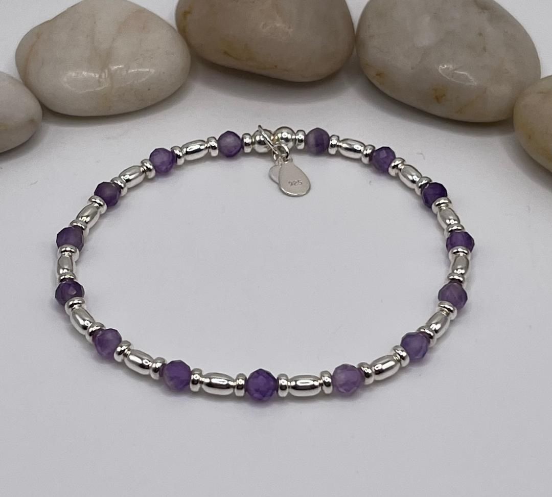 February Birthstone  Bracelet - Amethyst