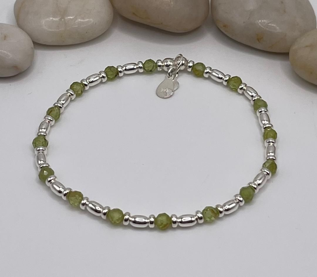 August Birthstone Bracelet - Peridot