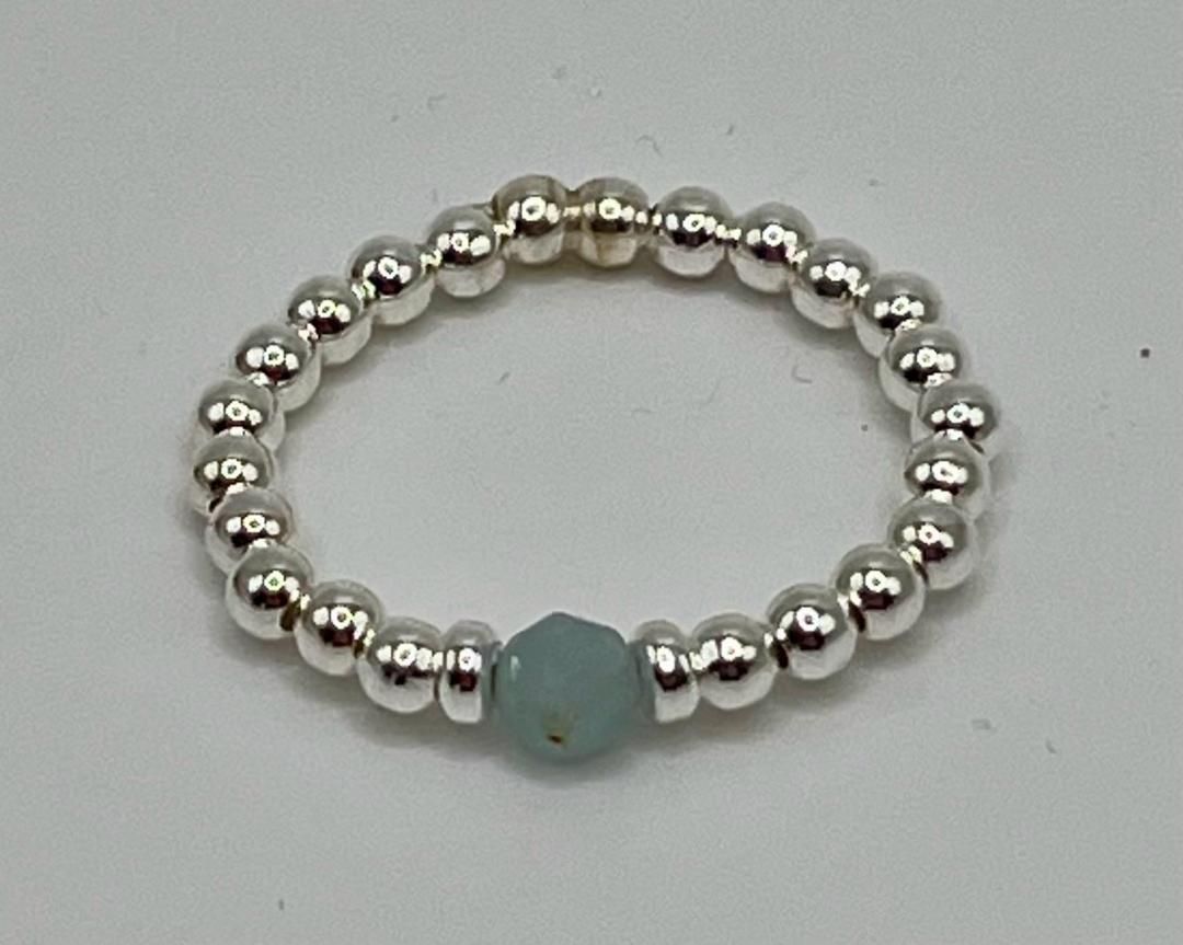March birthstone ring