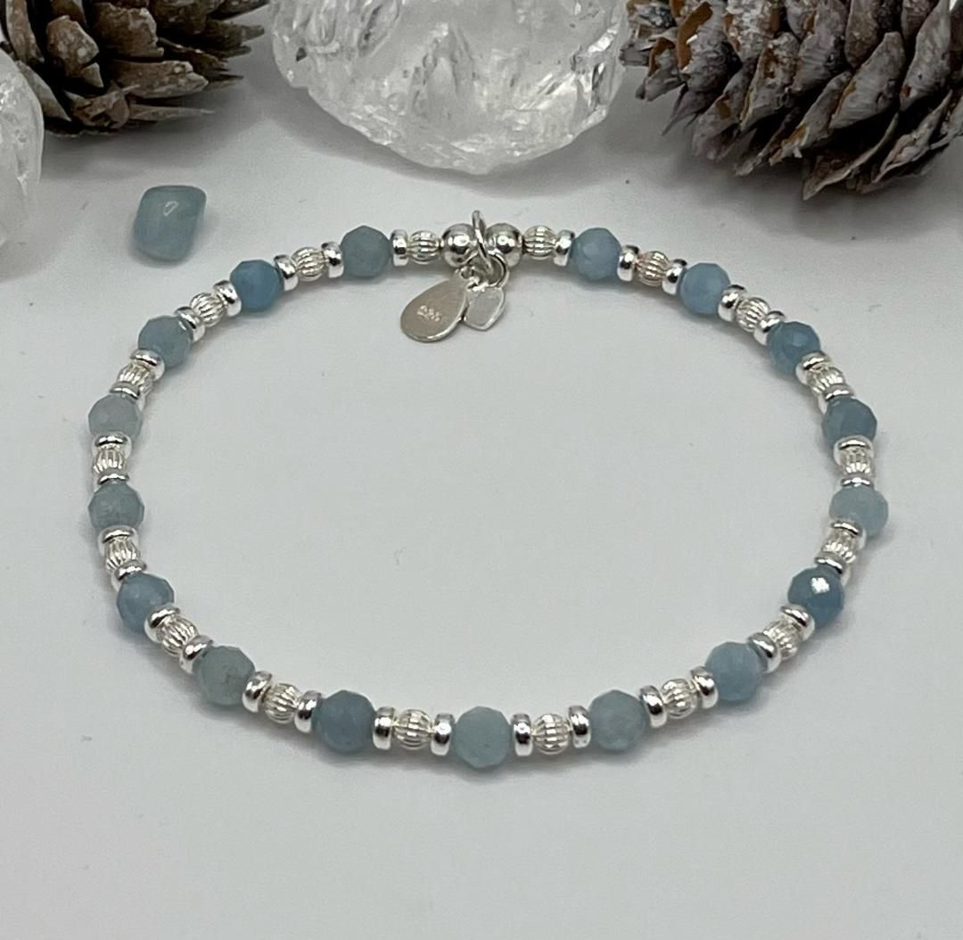 March Birthstone Bracelet - Aquamarine