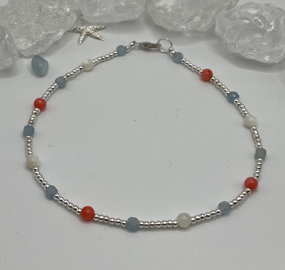 Stones Of The Sea Anklet