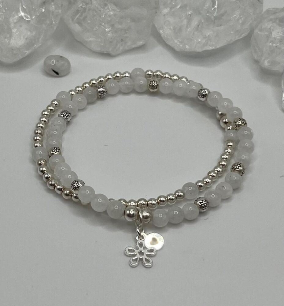 Moonstone Flower bracelets