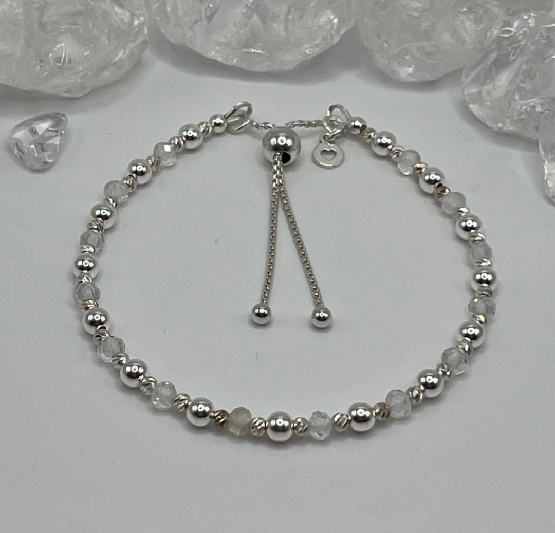 April Birthstone Bracelet - Crystal