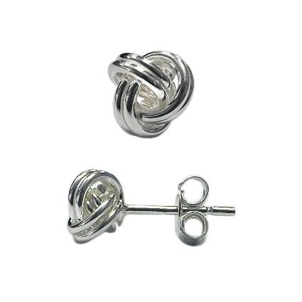 Sterling Silver Lovers Knot Earrings