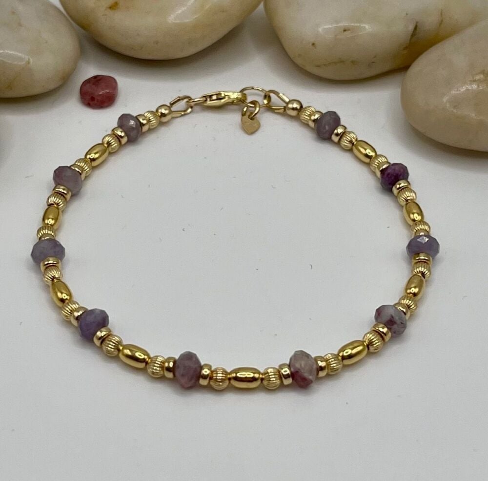 Plum Tourmaline Bracelet