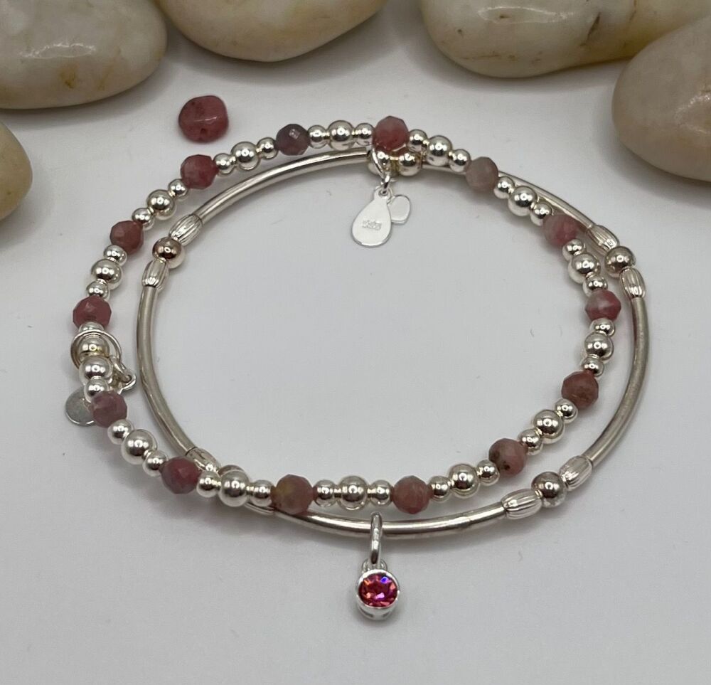 October Birthstone Bangle Stack