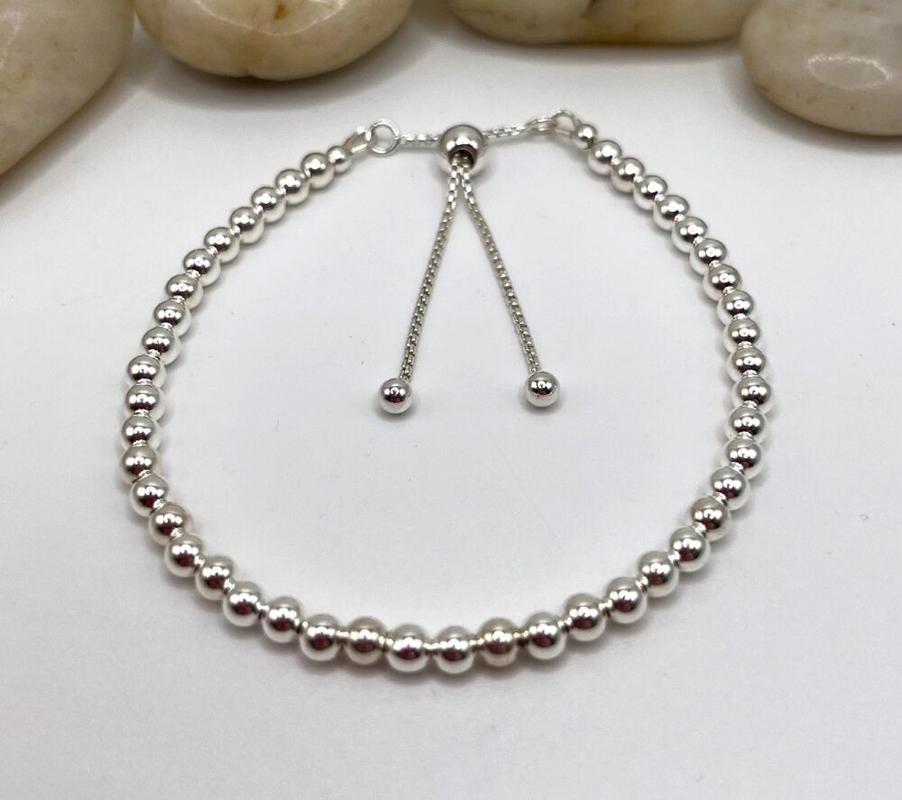 Sterling Silver Chunky Slider Bracelet