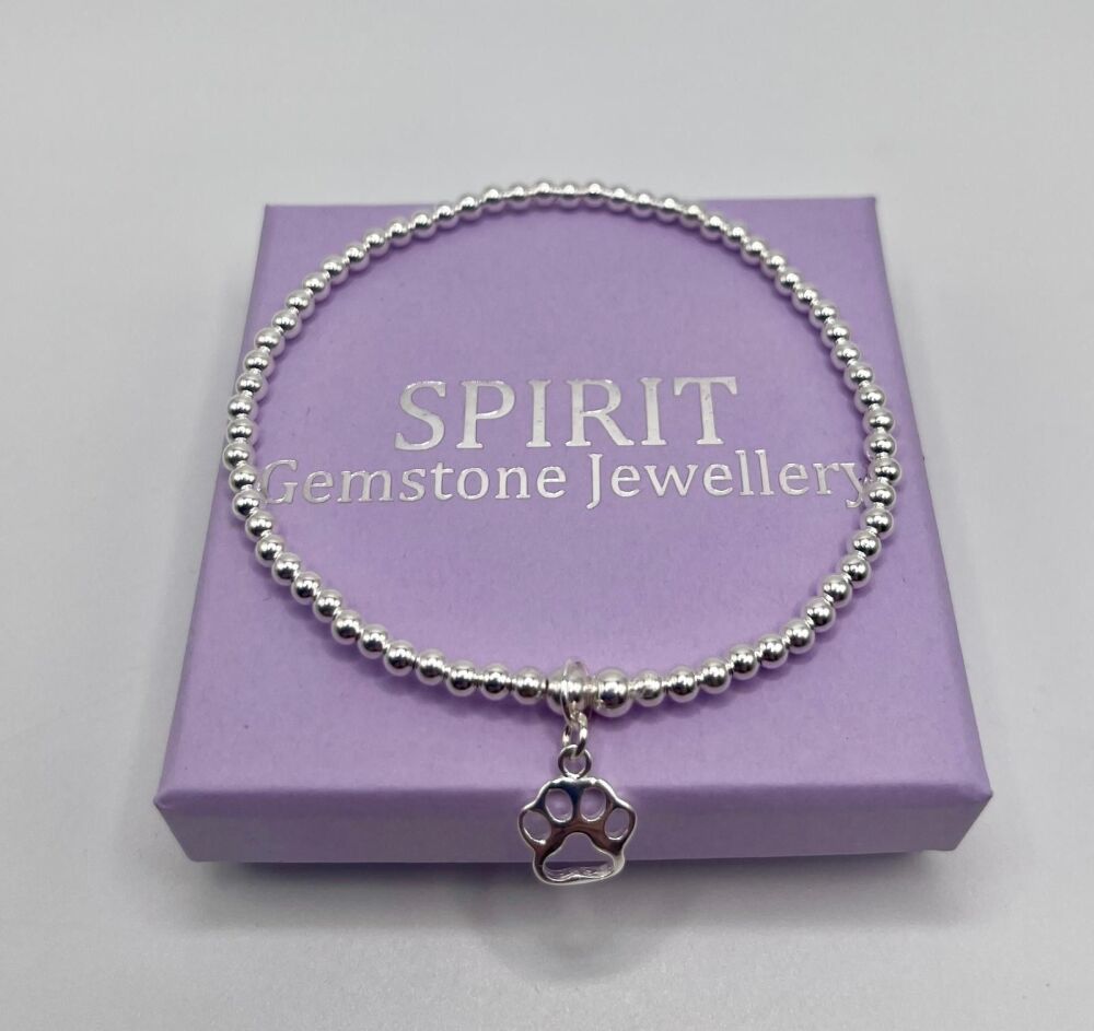 Beagle Paw Charm Bracelet