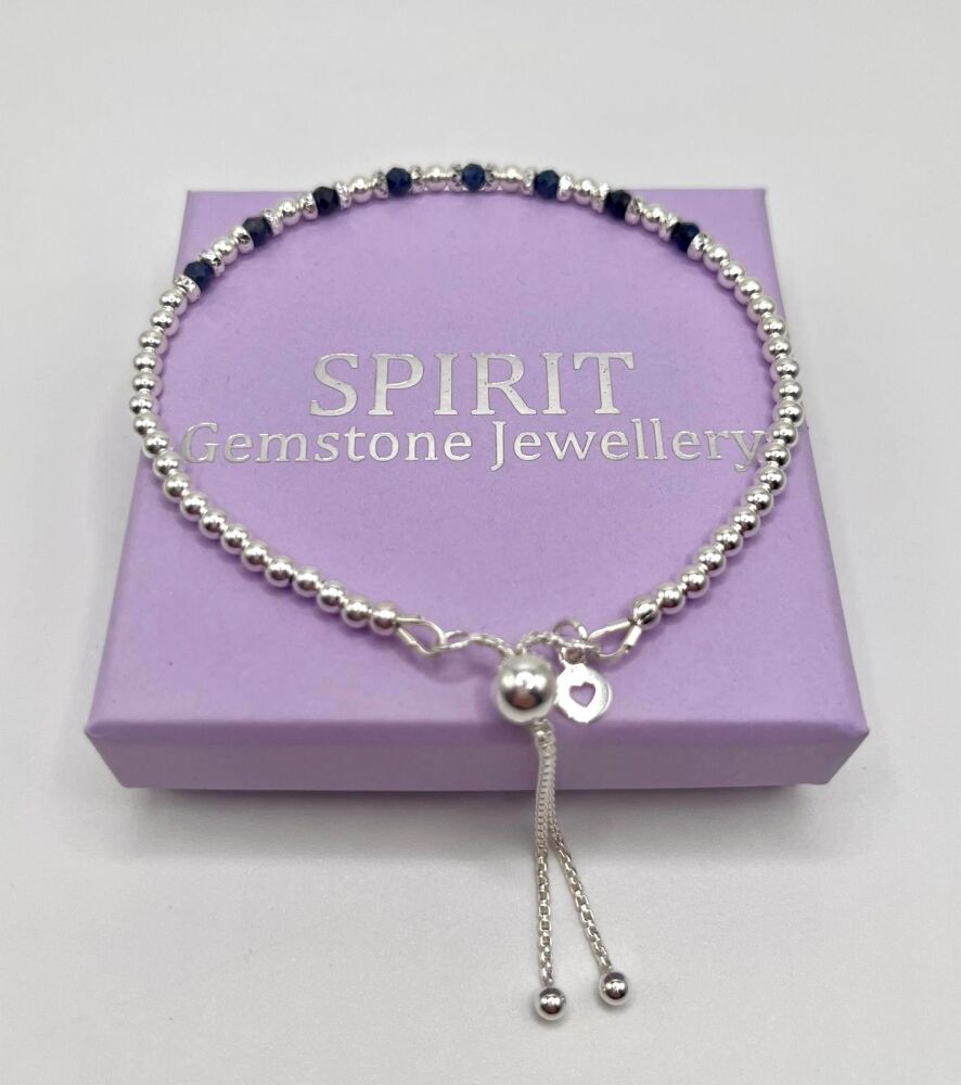 September Birthstone Slider Bracelet