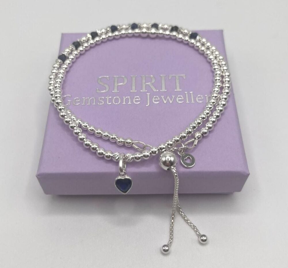 September Birthstone Bracelet Stack
