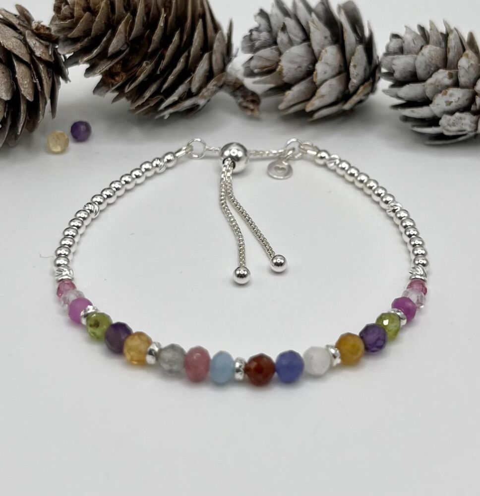 Autumn Sunburst Slider Bracelet