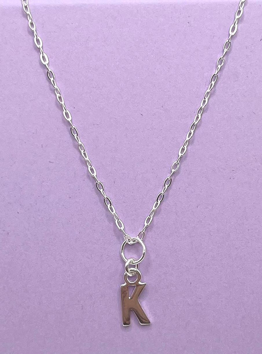 girls initial necklace