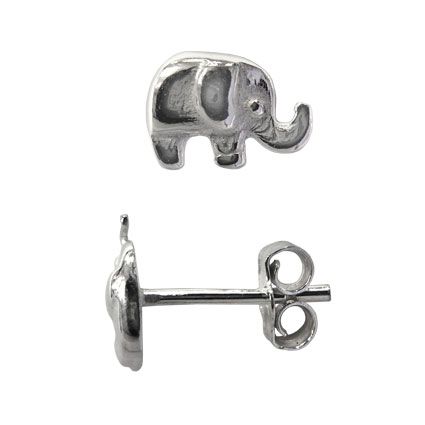 Girls Elephant Earring Studs
