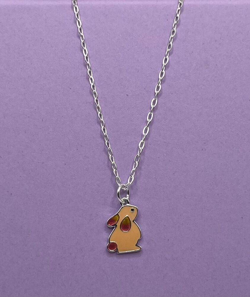 Girls Lop Eared Bunny Necklace