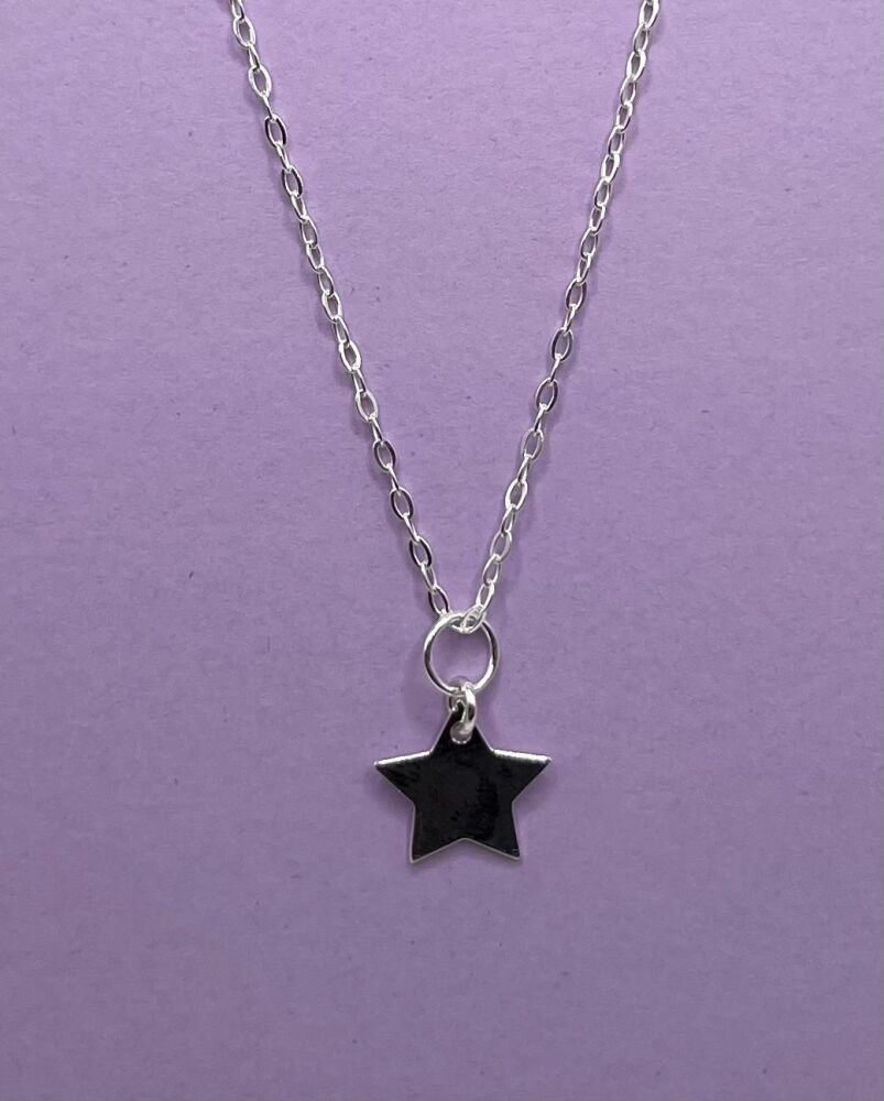 Girls Happy little Star Necklace