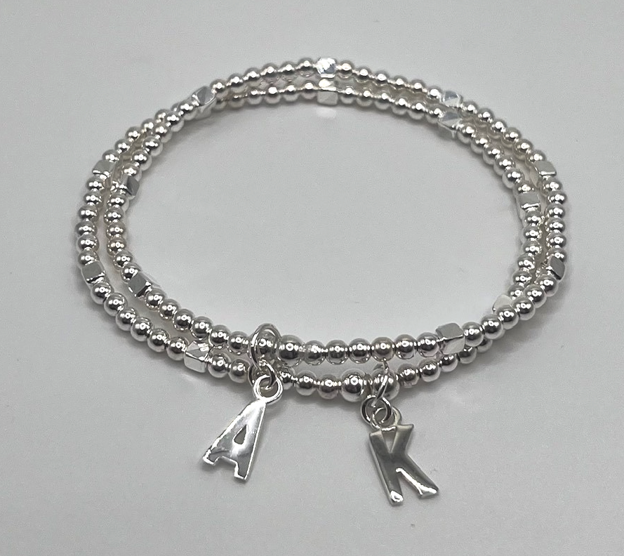 initial charm bracelets