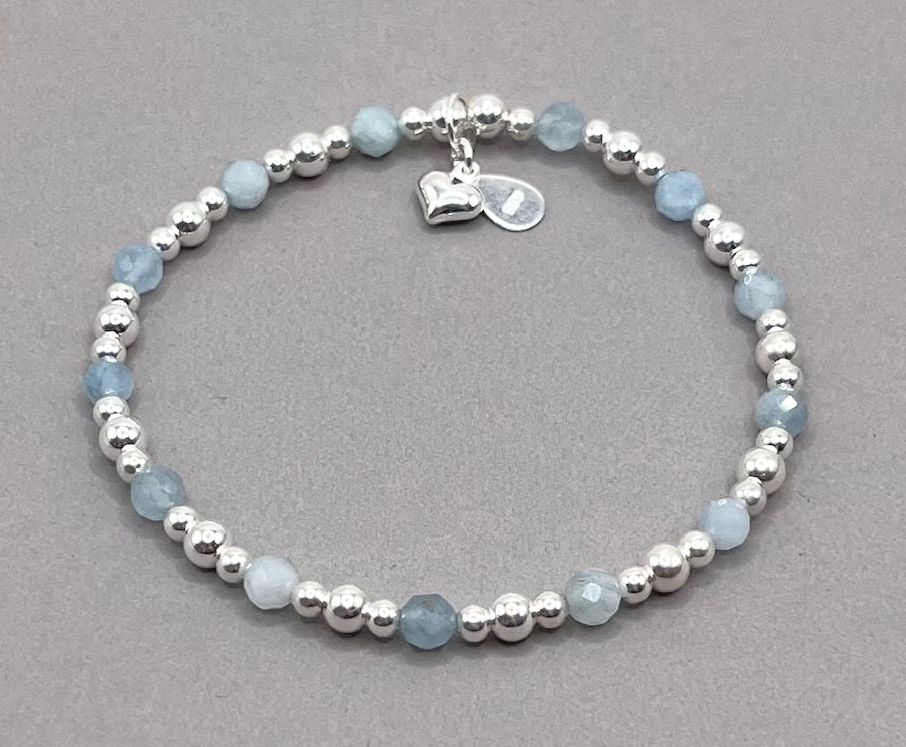 March Birthstone Bracelet - Aquamarine
