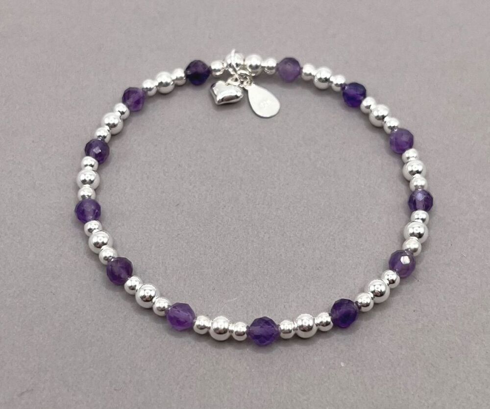 February Birthstone  Bracelet - Amethyst