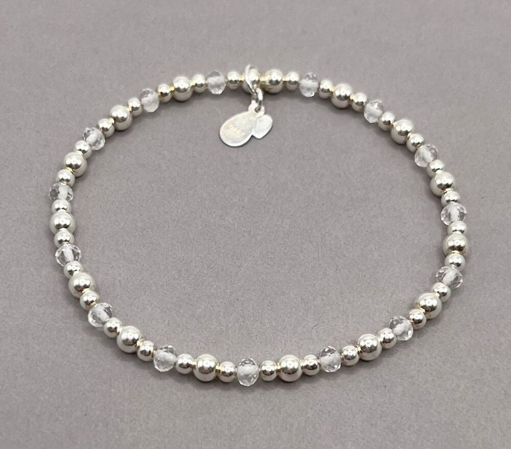 April Birthstone Bracelet - Crystal