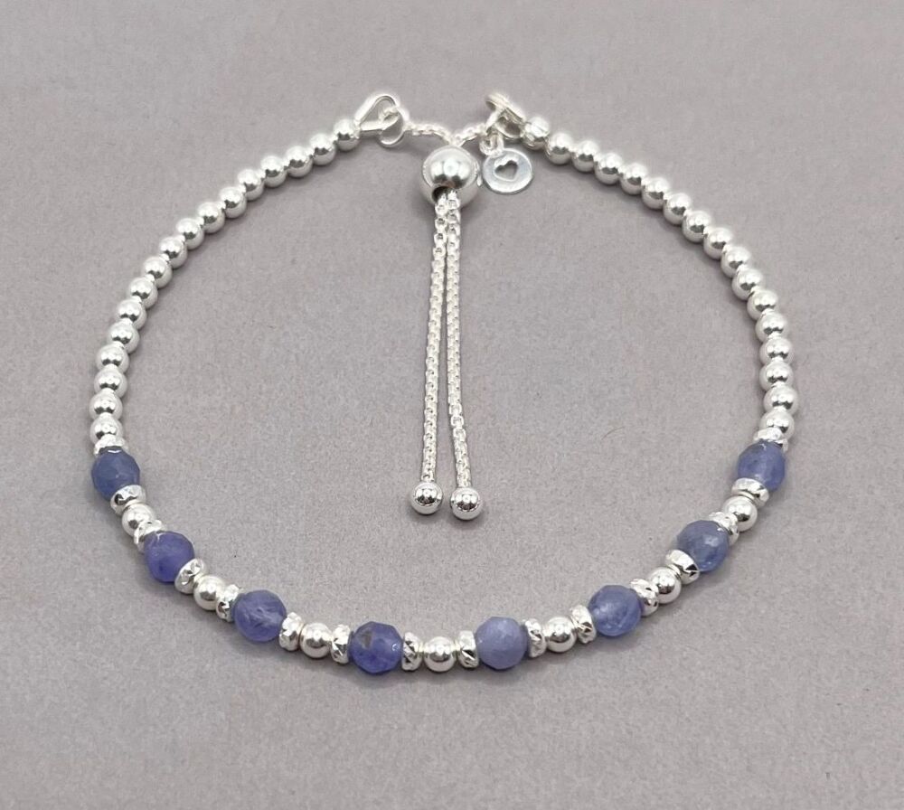 Tanzanite Slider Bracelet
