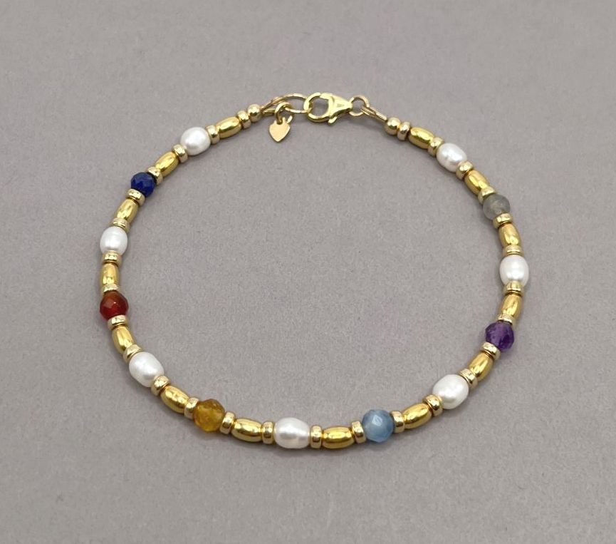 Rainbow Pearl Bracelet