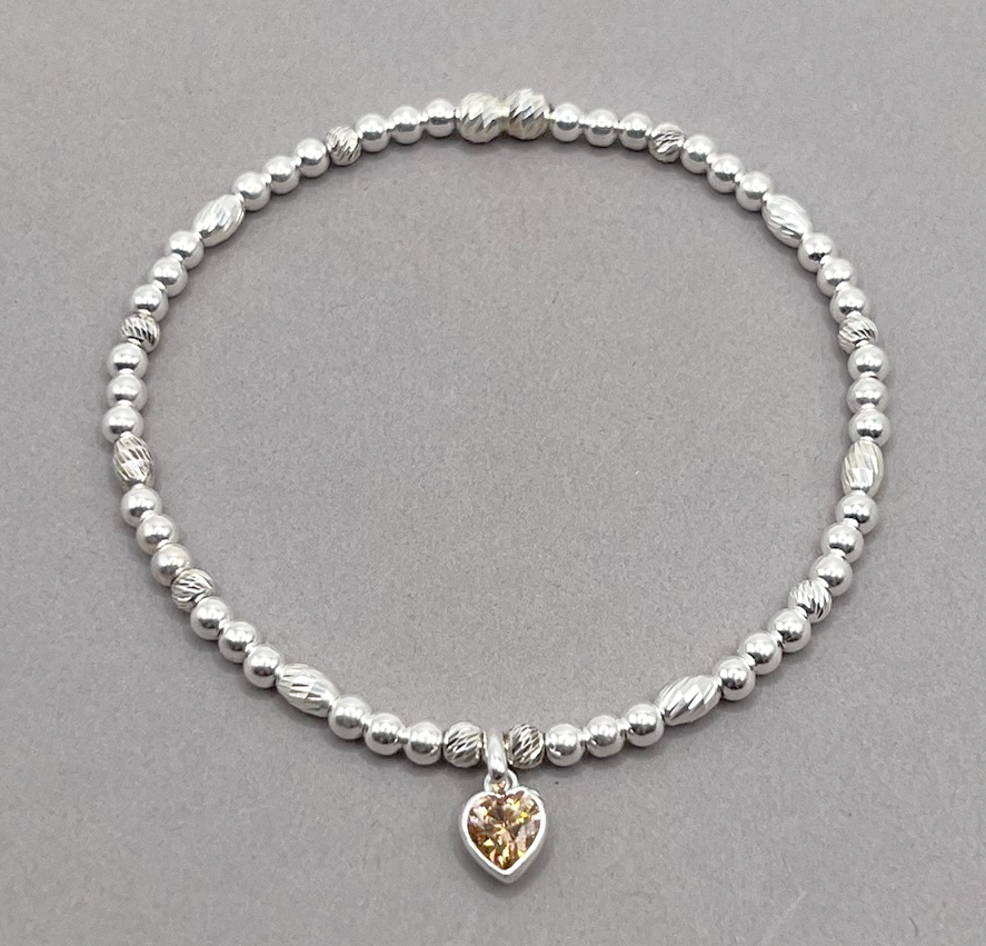 Sterling Silver November Birthstone Bracelet