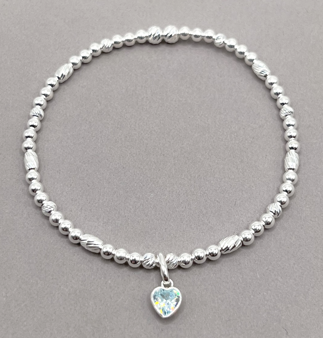 March birthstone bracelet